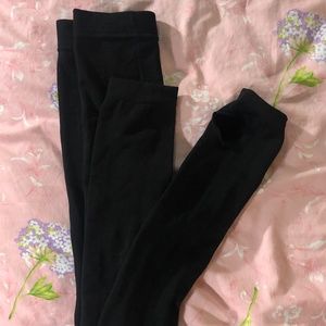 Step-foot Black Tights